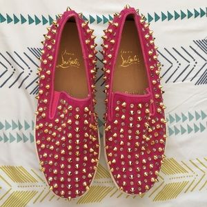 Christian Louboutin pink slip on